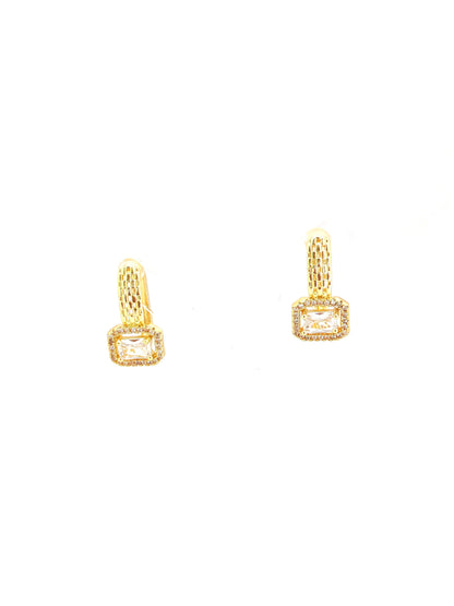 AVEN CLIP-ON GOLD PLATED COPPER EARRING