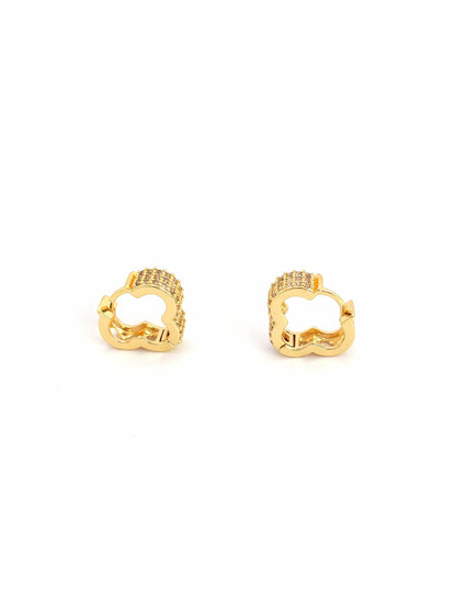 IVEN GOLD PLATED COPPER HOOP EARRING