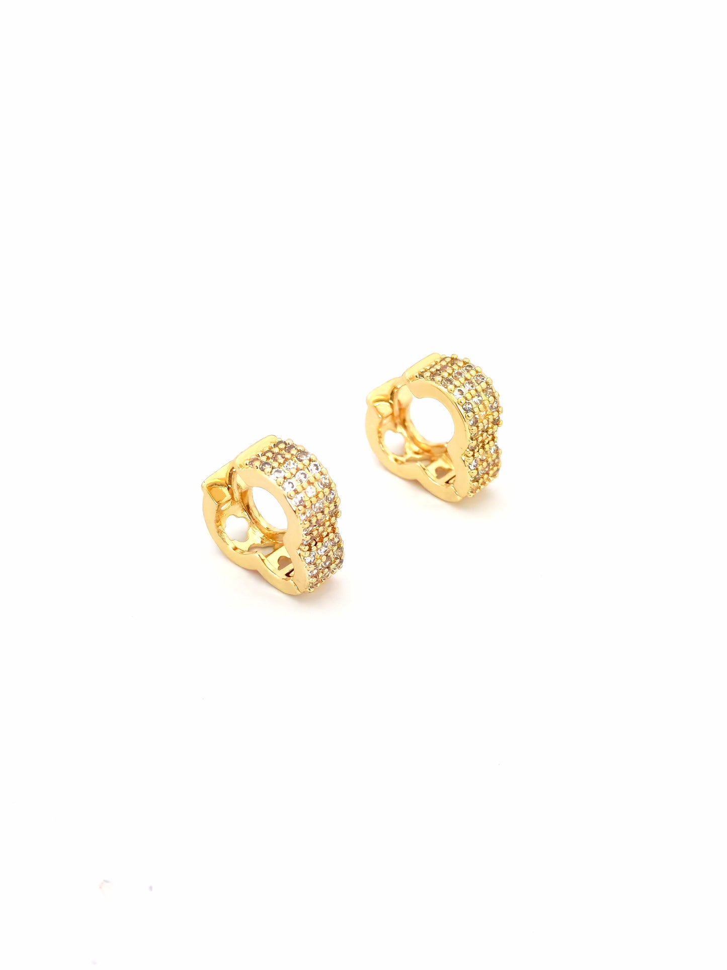 IVEN GOLD PLATED COPPER HOOP EARRING
