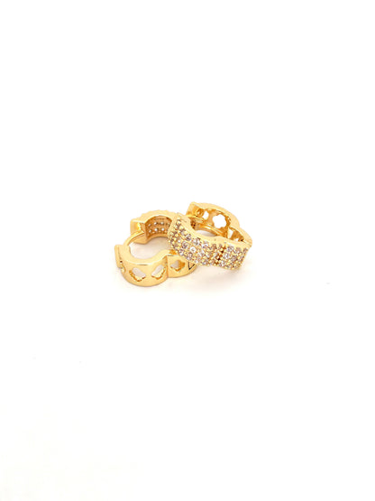 IVEN GOLD PLATED COPPER HOOP EARRING