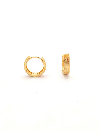 CRTR GOLD PLATED COPPER HOOP EARRING