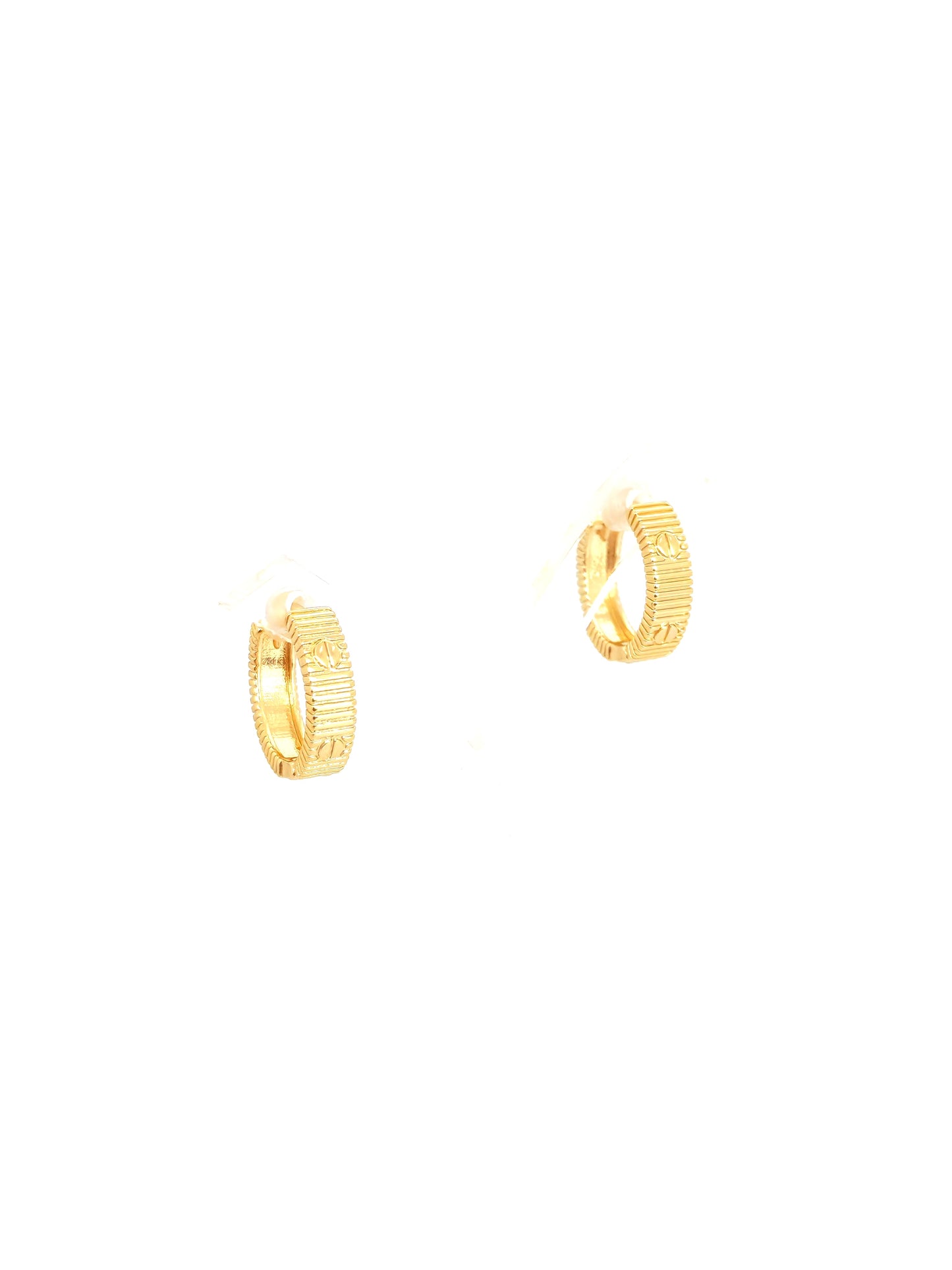 CRTR GOLD PLATED COPPER HOOP EARRING