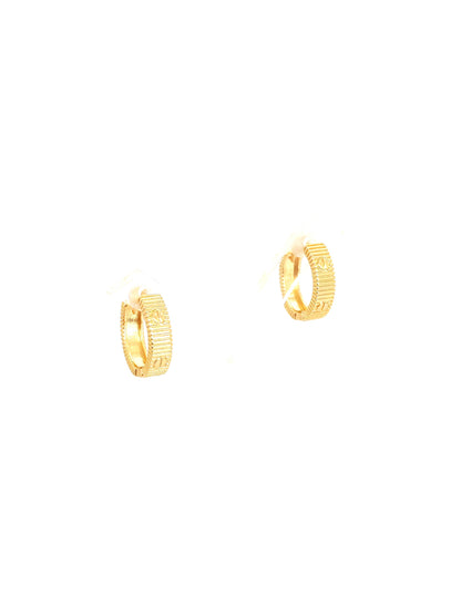 CRTR GOLD PLATED COPPER HOOP EARRING