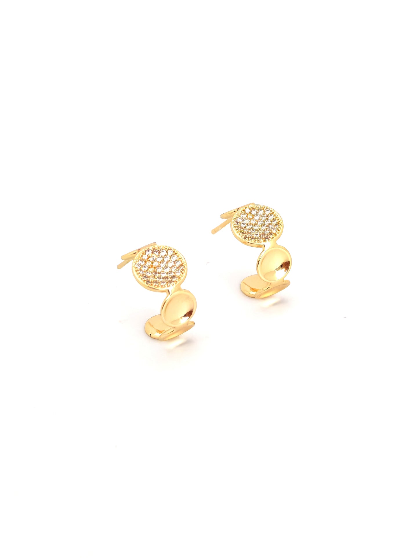 DELIX GOLD PLATED COPPERR STUD EARRING