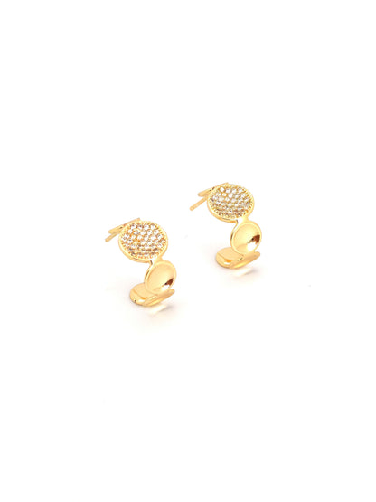 DELIX GOLD PLATED COPPERR STUD EARRING