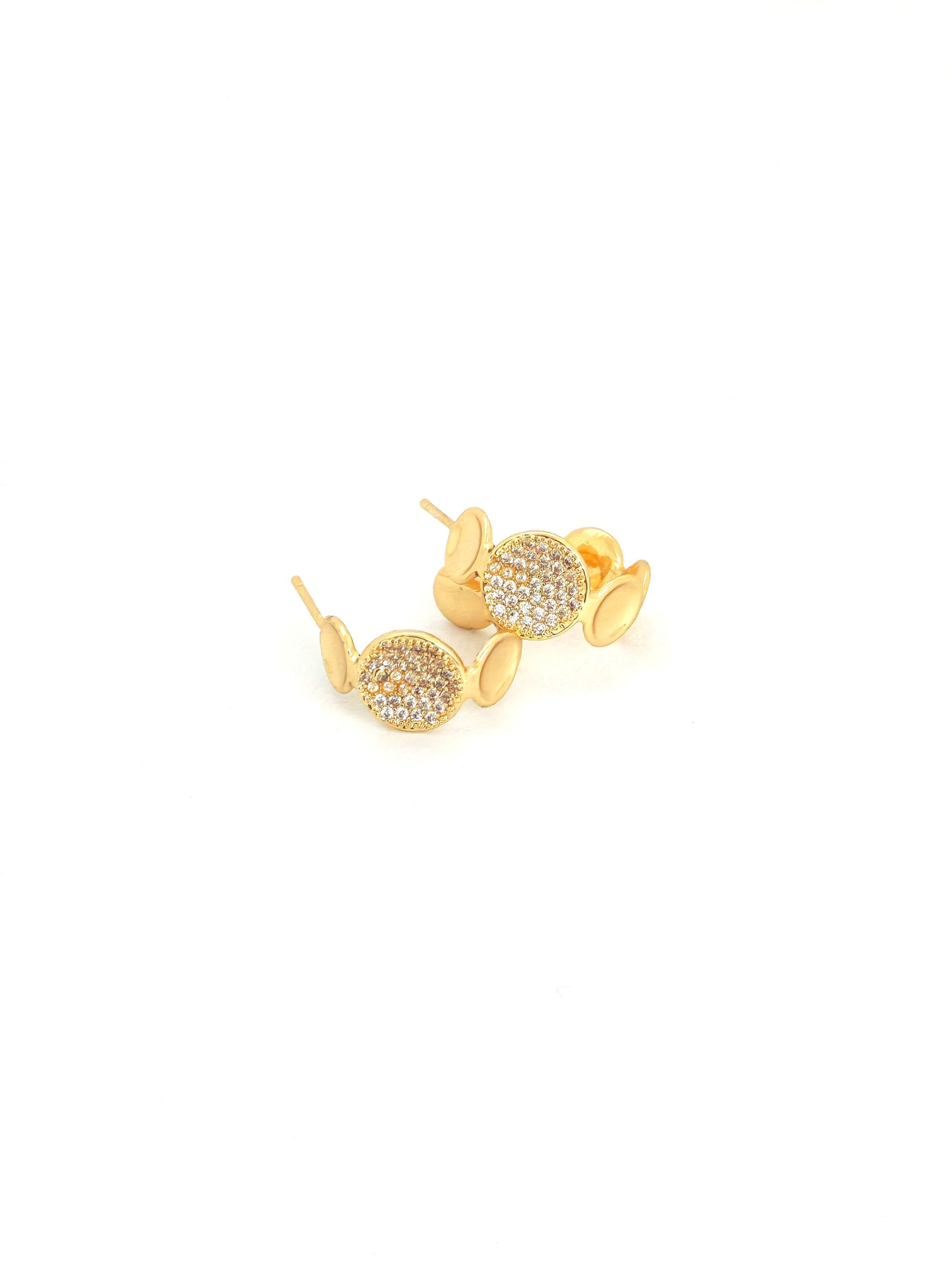 DELIX GOLD PLATED COPPERR STUD EARRING