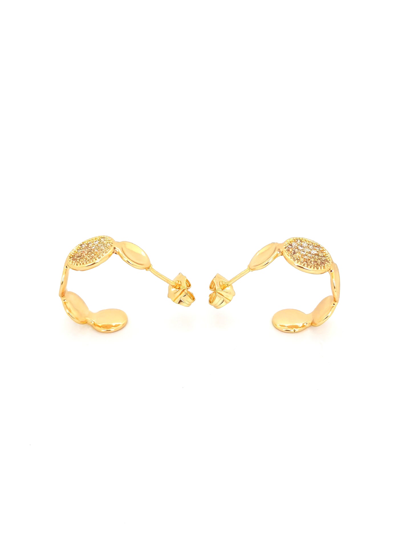 DELIX GOLD PLATED COPPERR STUD EARRING