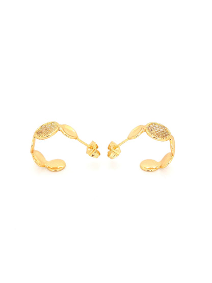 DELIX GOLD PLATED COPPERR STUD EARRING