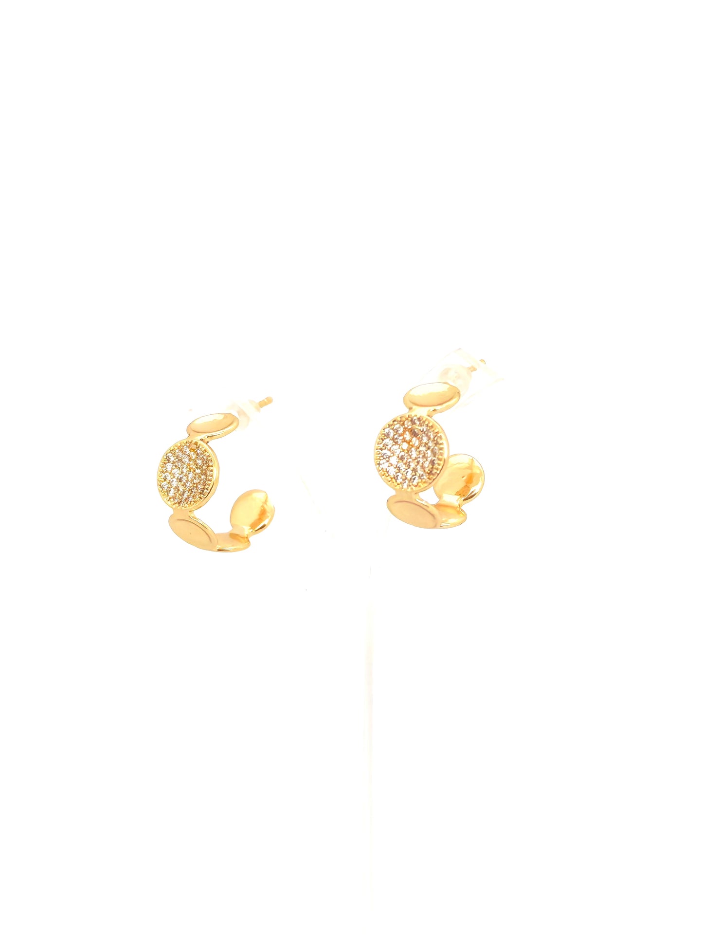 DELIX GOLD PLATED COPPERR STUD EARRING