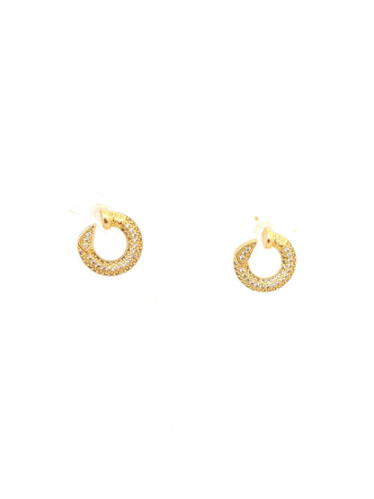IRIX GOLD PLATED COPPER STUD EARRING