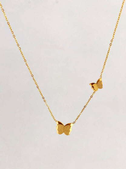 BUTTERFLY STAINLESS NECKLACE