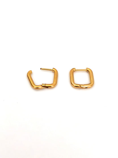 ZARO SQUARE STAINLESS EARRING