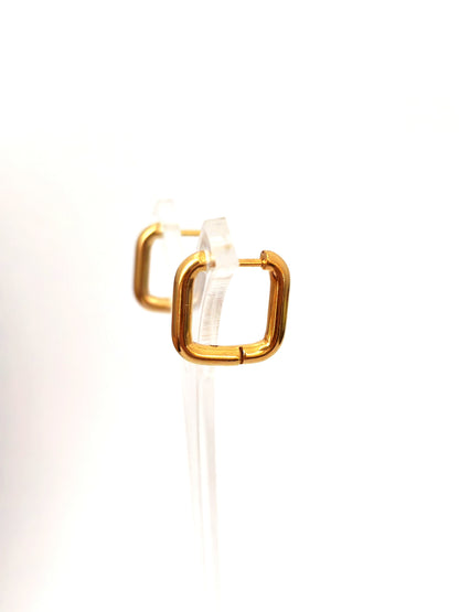 ZARO SQUARE STAINLESS EARRING