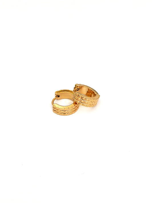VENI STAINLESS HOOP EARRING