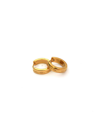 LUMO STAINLESS HOOP EARRING