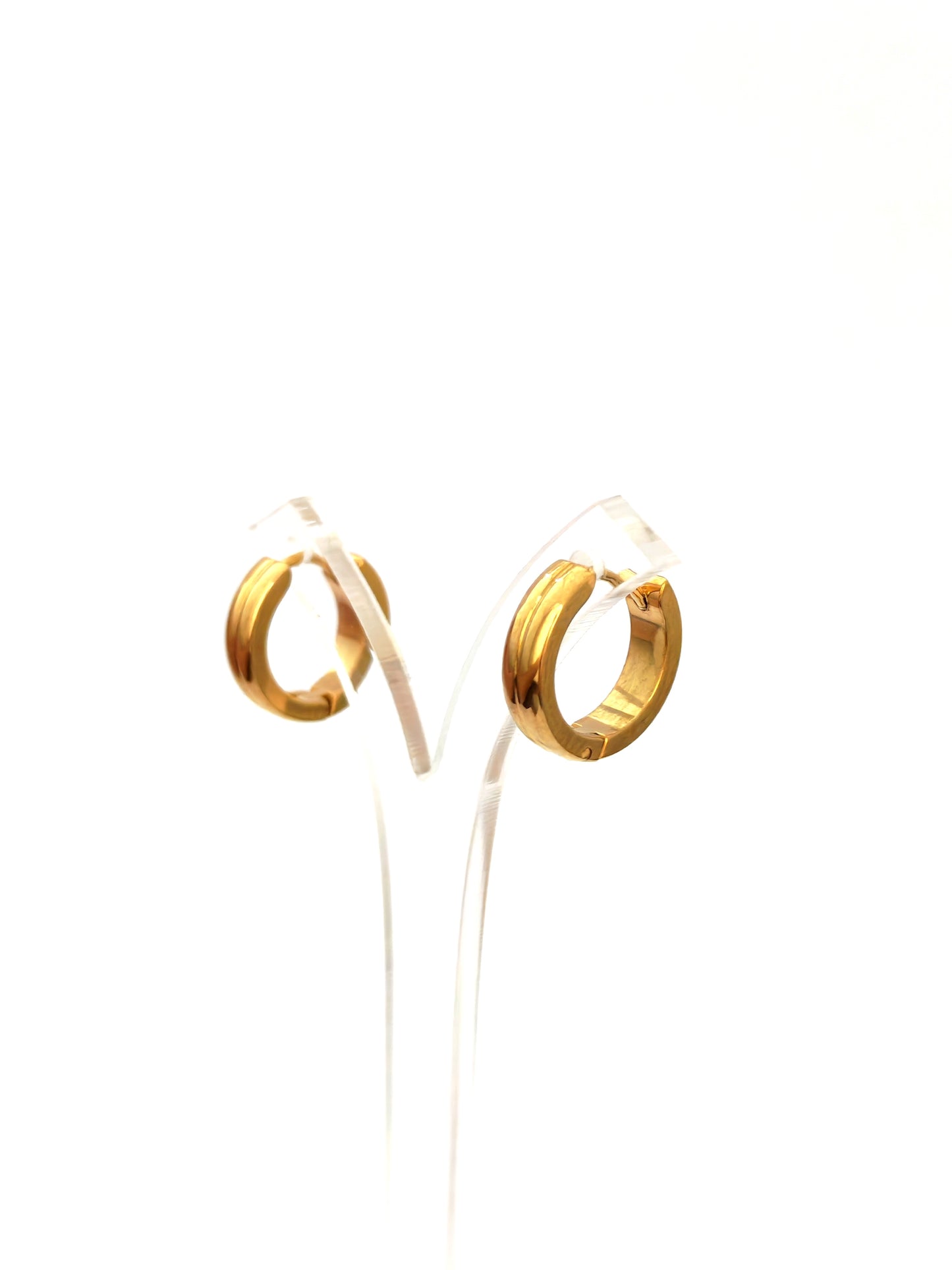 LUMO STAINLESS HOOP EARRING