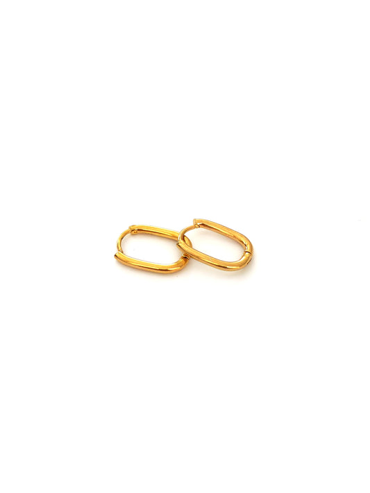 GIMO RECTANGLE STAINLESS EARRING