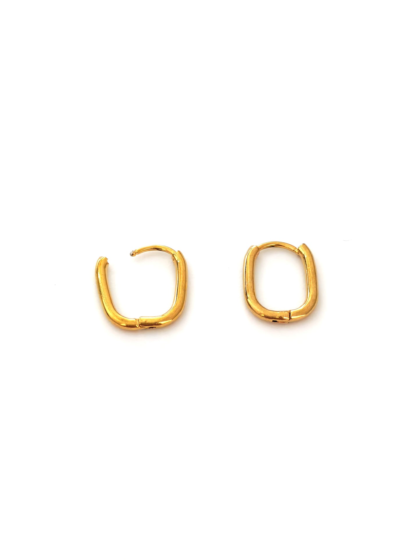 GIMO RECTANGLE STAINLESS EARRING
