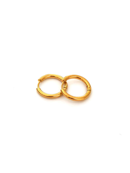 NARO STAINLESS HOOP EARRING