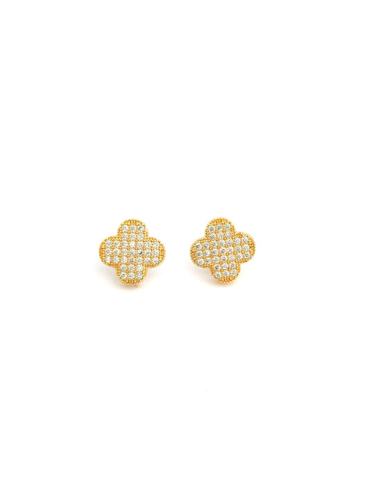 LUNO GOLD-PLATED COPPER STUD EARRING