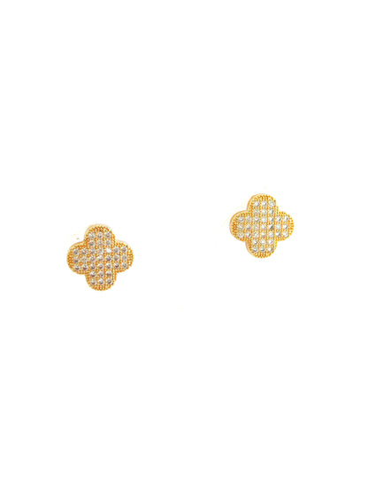 LUNO GOLD-PLATED COPPER STUD EARRING