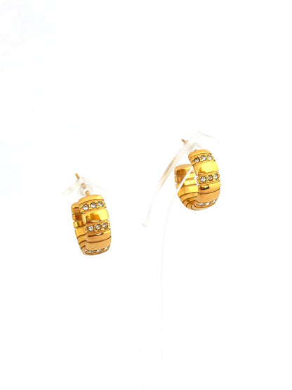 LOMA GOLD-PLATED STAINLESS STUD EARRING