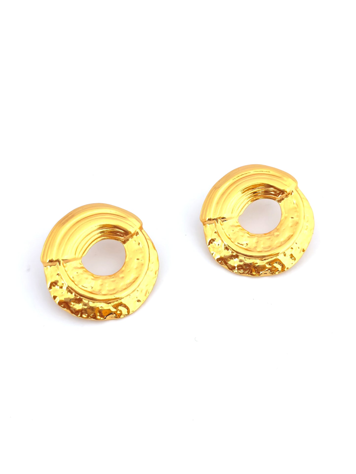 JORA GOLD-PLATED STAINLESS STUD EARRING