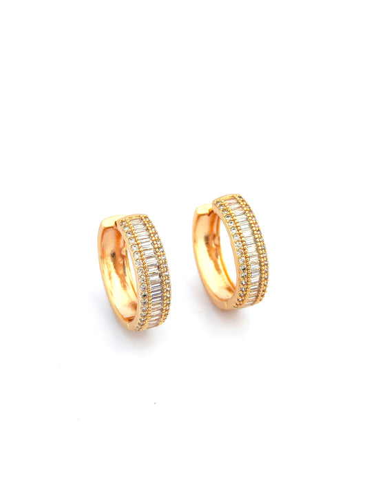 KOVA GOLD-PLATED COPPER HOOP EARRING