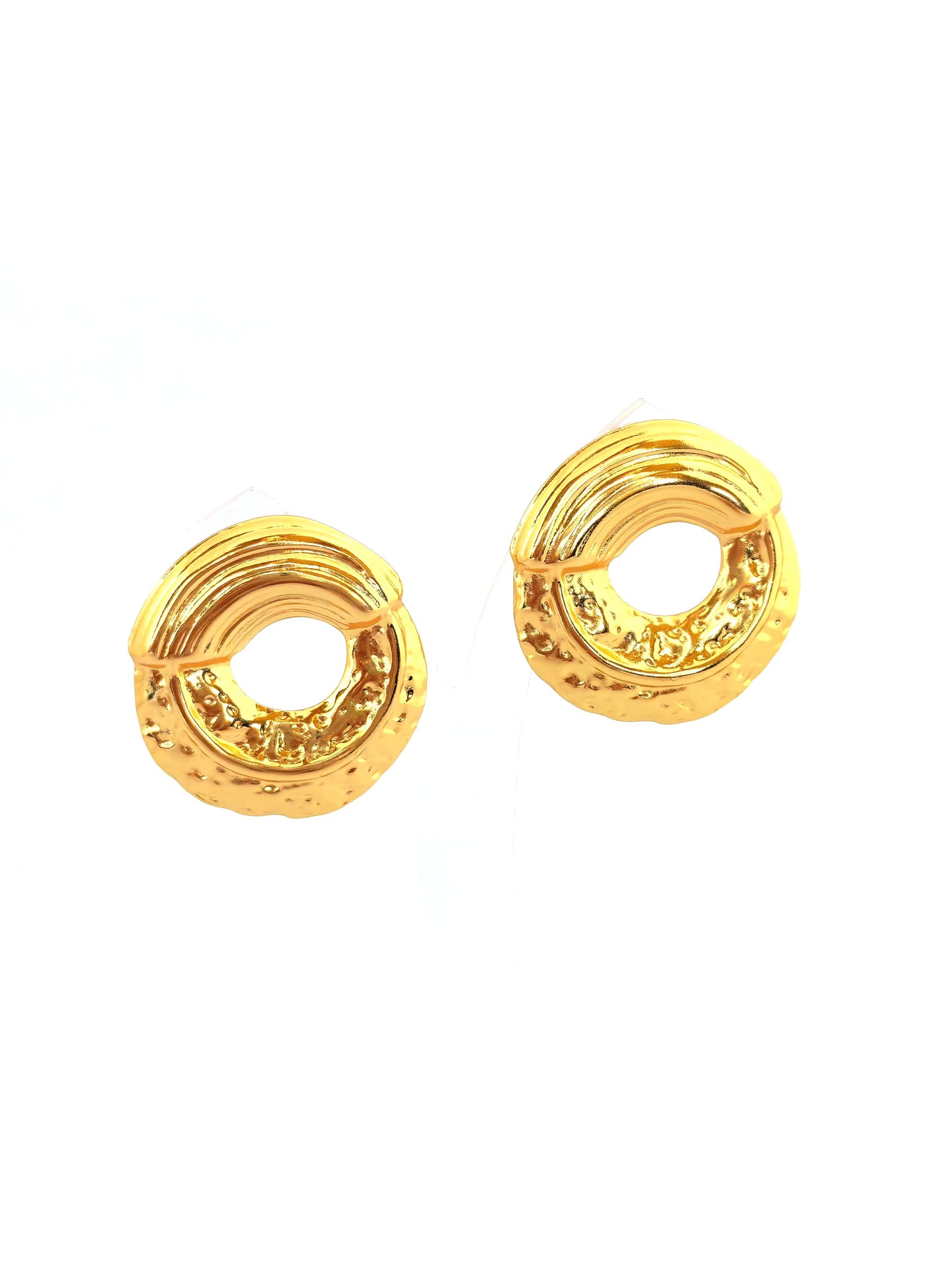 JORA GOLD-PLATED STAINLESS STUD EARRING