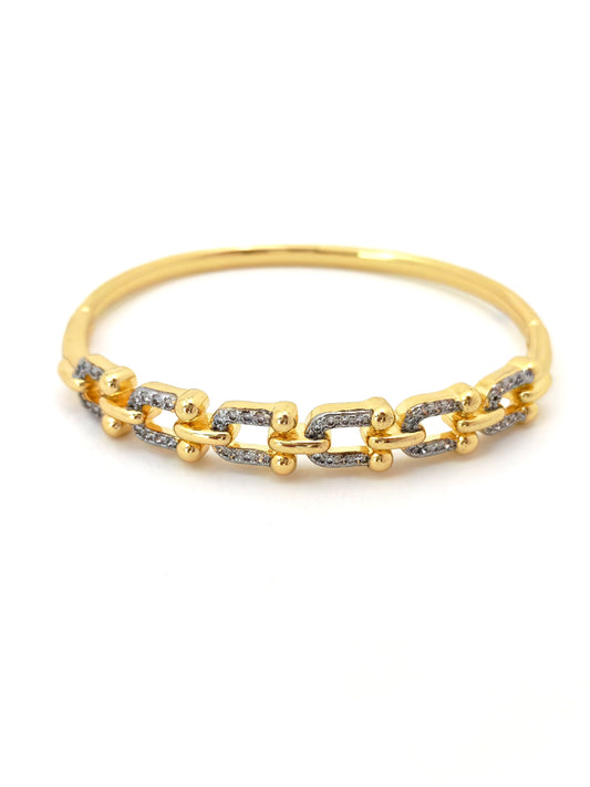 TFNY STYLE SILVER GOLD BANGLE