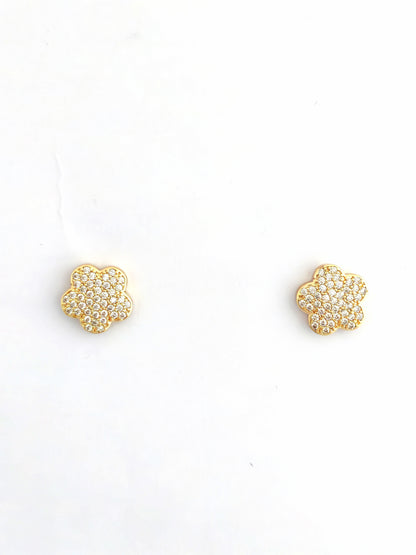 VIELA GOLD-PLATED STUD EARRING