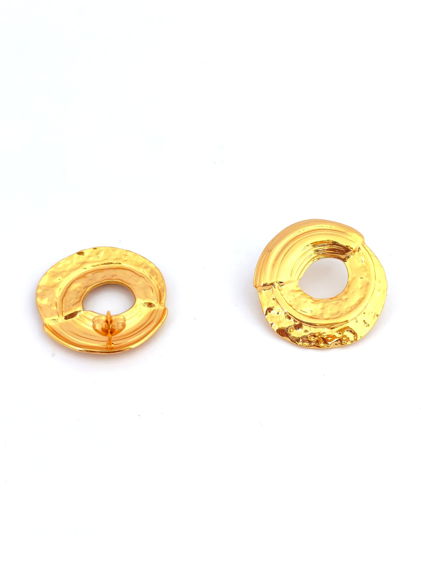 JORA GOLD-PLATED STAINLESS STUD EARRING