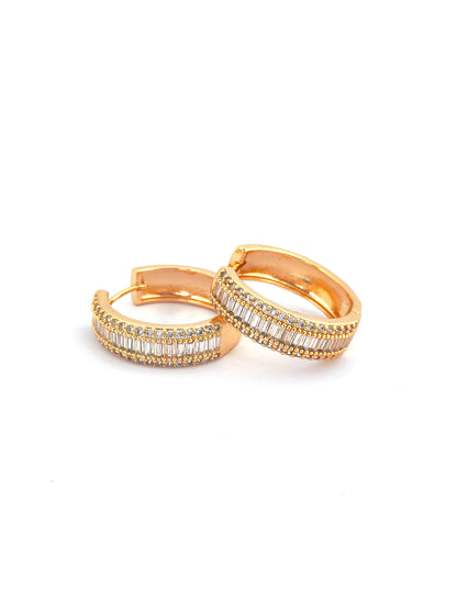 KOVA GOLD-PLATED COPPER HOOP EARRING