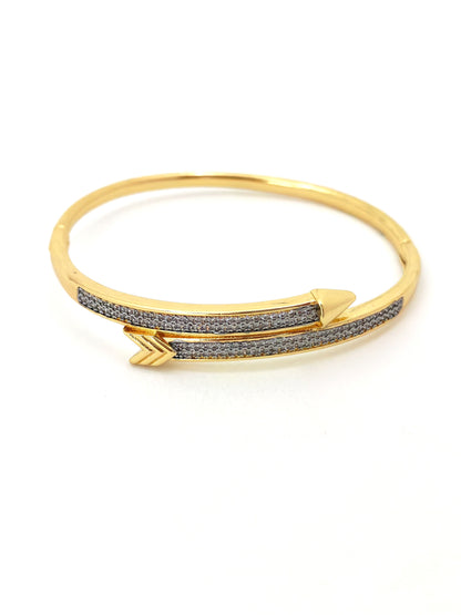 ARROW SILVER GOLD BANGLE