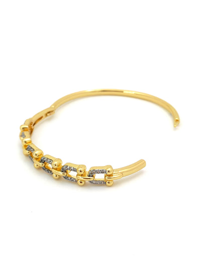 TFNY STYLE SILVER GOLD BANGLE