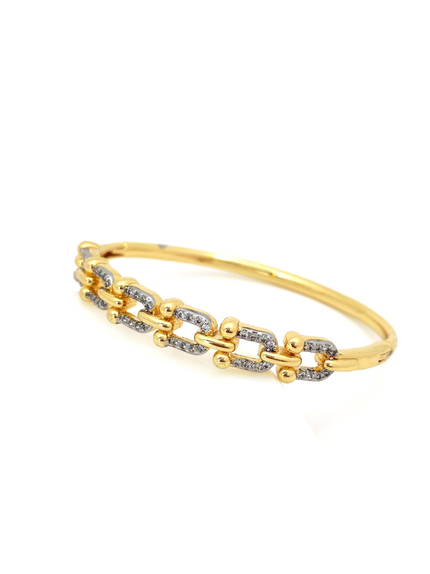 TFNY STYLE SILVER GOLD BANGLE