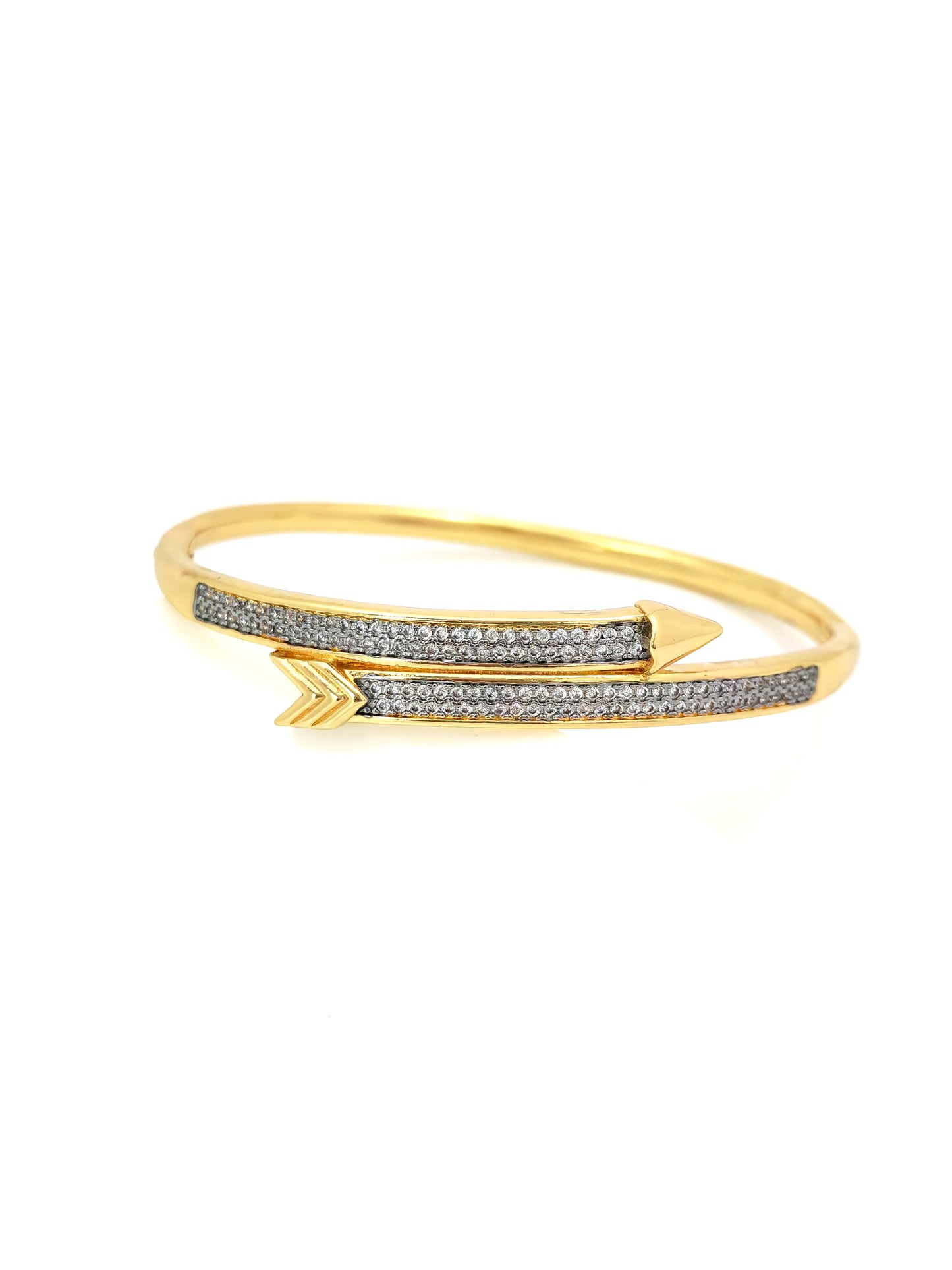 ARROW SILVER GOLD BANGLE