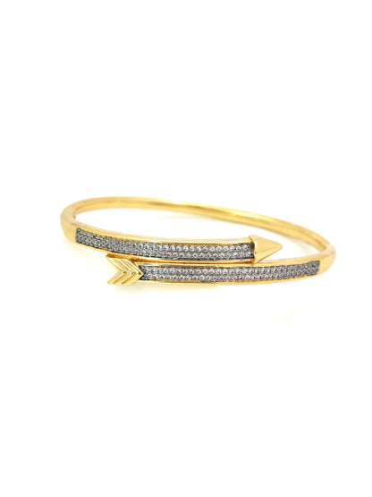 ARROW SILVER GOLD BANGLE