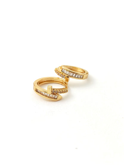 NAIL HOOP COPPER EARRNG