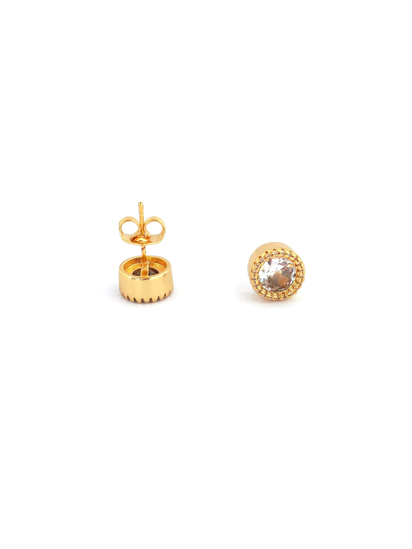 NORA GOLD-PLATED COPPER STUD EARRING