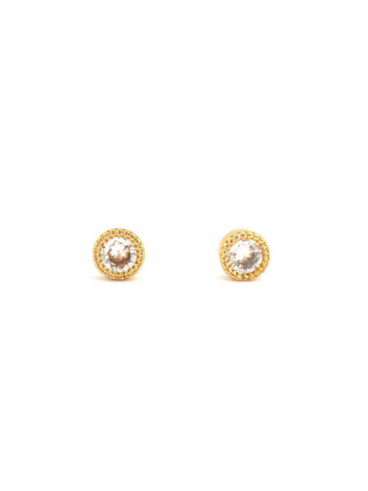 NORA GOLD-PLATED COPPER STUD EARRING