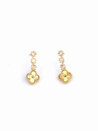 VANCA GOLD-PLATED COPPER STUD EARRING