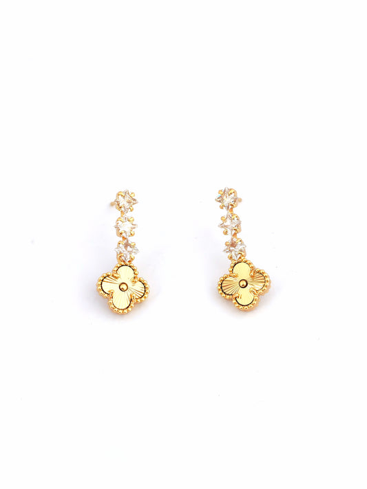 VANCA GOLD-PLATED COPPER STUD EARRING