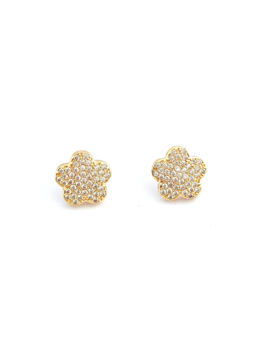 VIELA GOLD-PLATED STUD EARRING