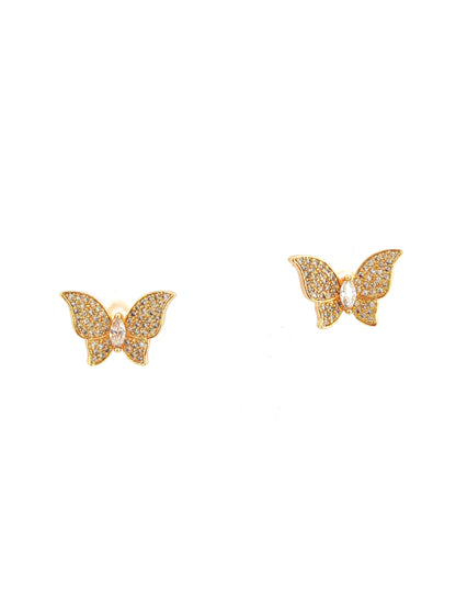 XINA GOLD-PLATED COPPER STUD EARRING