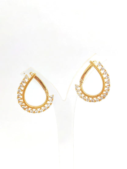 ZIVA GOLD-PLATED COPPER EARRING