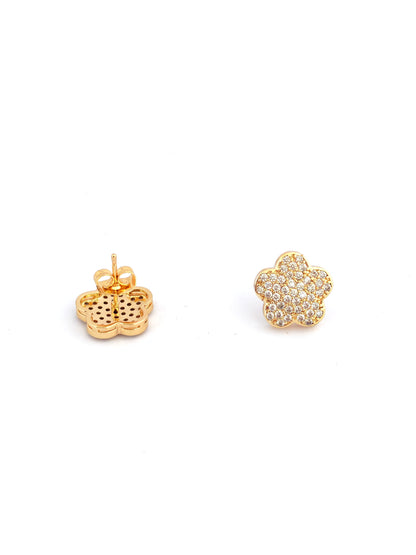 VIELA GOLD-PLATED STUD EARRING