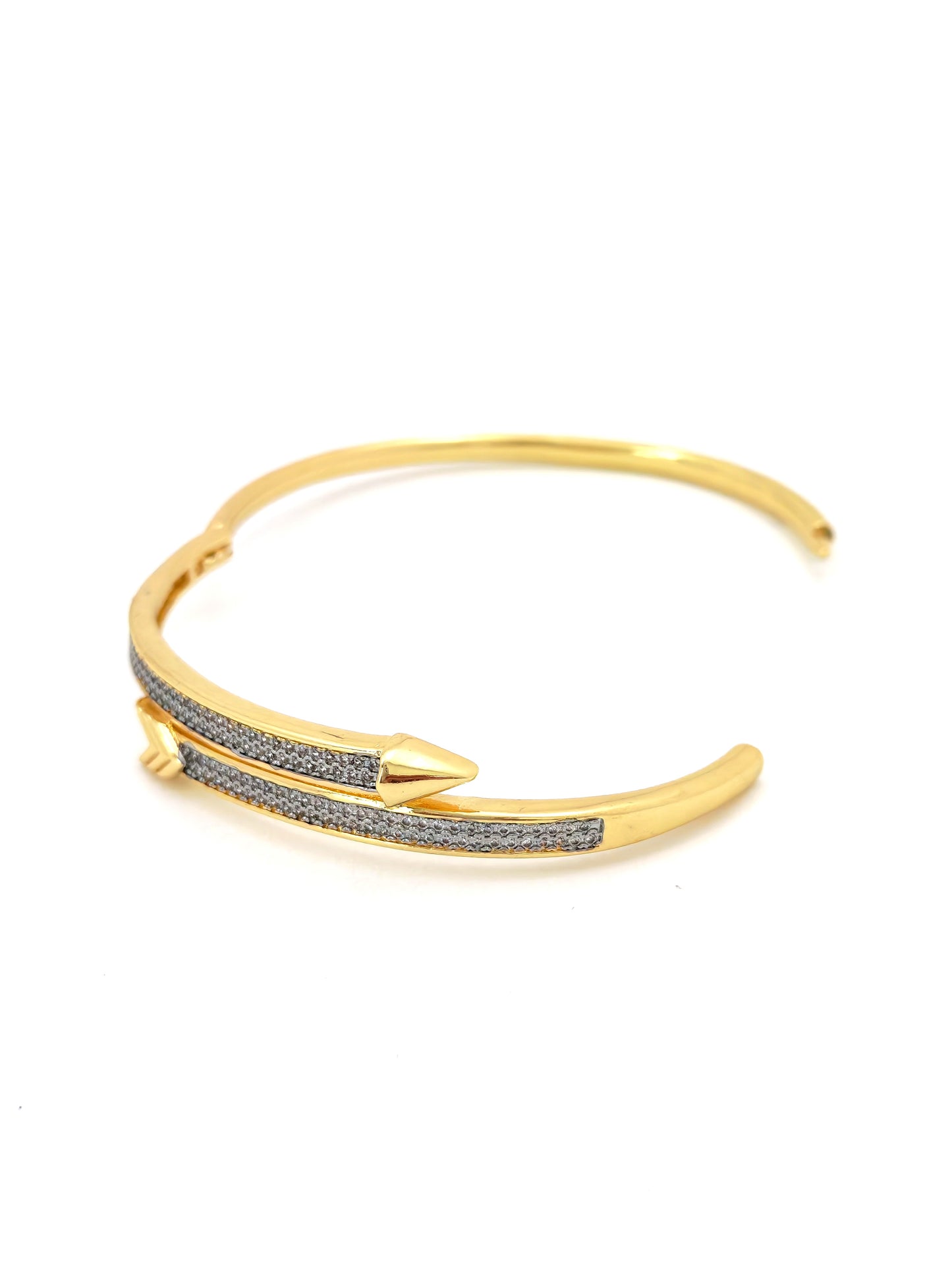ARROW SILVER GOLD BANGLE