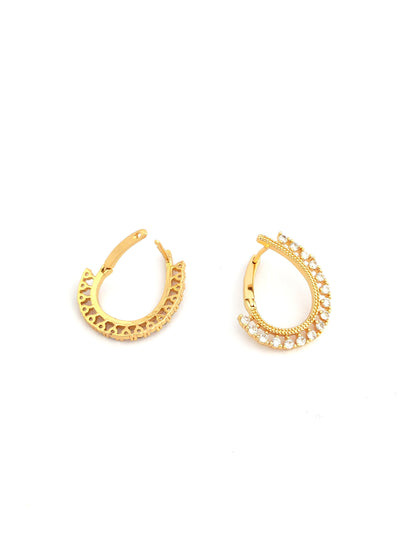 ZIVA GOLD-PLATED COPPER EARRING