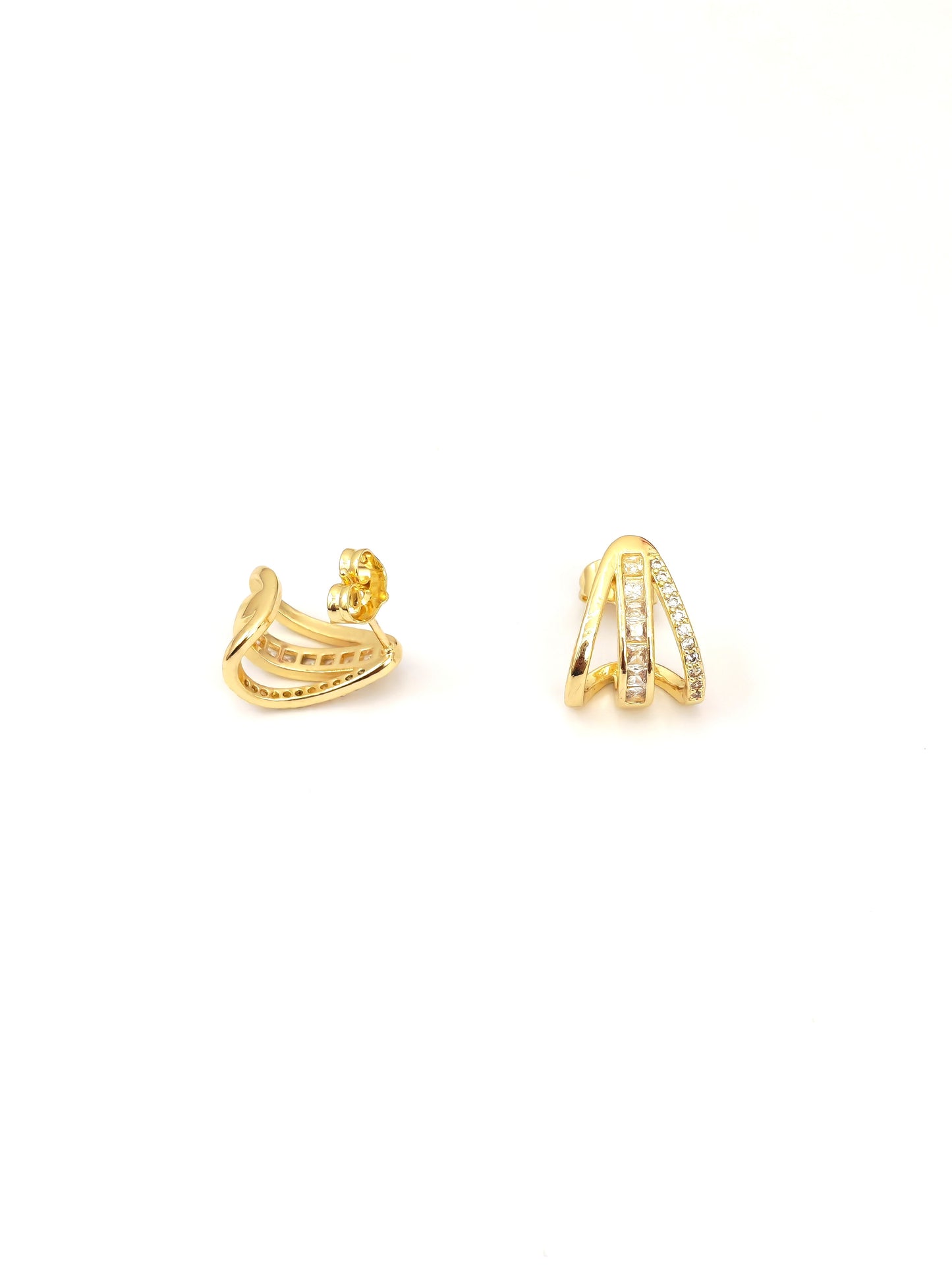 KAVIE GOLD PLATED COPPER STUD EARRING